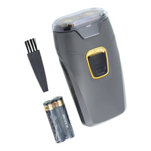 CuttingEdgeDualRotaryTravelShaver_Portable_Battery-Powered_HypoallergenicStainlessSteelBlades_Includes2AABatteries - USA Mega Market