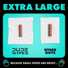 DUDE Flushable Wipes, Extra Large Mint Chill Wet Wipes, 48 Count, 3 Pack (144 Total)