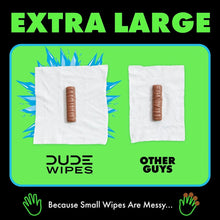 DUDE Wipes MentHOLE XXtreme, Extra Large Flushable Wipes, 48 Count, 3 Pack (144 Total)