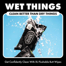 DUDE Wipes Odor Destroyer Flushable Wipes, XL Wet Wipes, Deodorizing with Clean Scent, 48 Count, 2 Pack