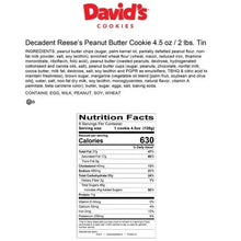 David’s Cookies Decadent Triple Chocolate made with mini Hershey’s Kisses and Reese’s Peanut Butter Cup Cookies Tin – 2 Count