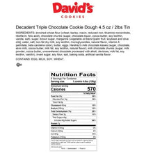 David_sCookiesDecadentTripleChocolatemadewithminiHershey_sKissesandReese_sPeanutButterCupCookiesTin_2Count6 - USA Mega Market