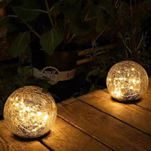 DeckImpressions6SolarUSBLEDCrackleGlassGlobeLights_ChoosePack1 - USA Mega Market