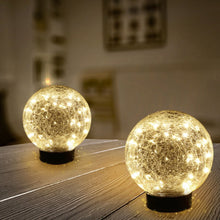 DeckImpressions6SolarUSBLEDCrackleGlassGlobeLights_ChoosePack5 - USA Mega Market