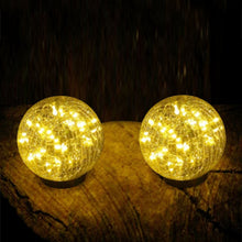 DeckImpressions6SolarUSBLEDCrackleGlassGlobeLights_ChoosePack - USA Mega Market