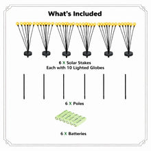 Deck Impressions Multi-Color Solar Firefly Lights, 6-Pack