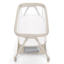 Delta Children Haven AirFlow Bassinet with Breathable Mesh and Wheels, Tan