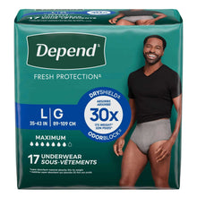 DependFreshProtectionIncontinenceUnderwearforMen-AdultDiapers-L-17Count-_9 - USA Mega Market