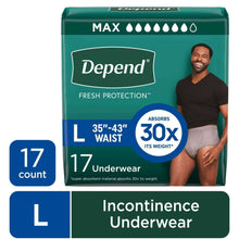 DependFreshProtectionIncontinenceUnderwearforMen-AdultDiapers-L-17Count8-_1 - USA Mega Market