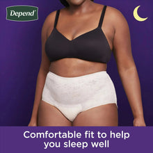 Depend Night Defense Incontinence Underwear for Women, Adult Diapers, M, 24 Count