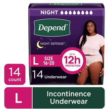 DependNightDefenseIncontinenceUnderwearforWomen_AdultDiapers_L_14Count9 - USA Mega Market