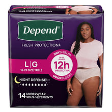 DependNightDefenseIncontinenceUnderwearforWomen_AdultDiapers_L_14Count - USA Mega Market