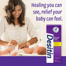 Desitin Maximum Strength Diaper Rash Paste, 40% Zinc Oxide Skin Protectant, 4 oz Tube, Hypoallergenic Baby Barrier Cream