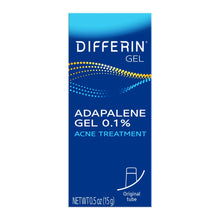 Differin Prescription-Strength Retinoid Acne Treatment Gel for Face with 0.1% Adapalene, Clears & Prevents Acne, Fragrance-Free, 15g Tube   (PACK OF 2 )
