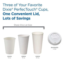 Dixie PerfecTouch White Insulated Paper Cups, Various Sizes