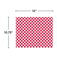 Dixie Red Checkered Wrap and Liner, 12" X 10.75", 500 ct.