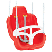 Dolu: Smart Swing - Red & White - Harness & Control Arm, Multiple Configurations, Indoor & Outdoor, Safety Lock, 120lb Max Cap, Toddlers & Kids Age 1+