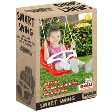 Dolu: Smart Swing - Red & White - Harness & Control Arm, Multiple Configurations, Indoor & Outdoor, Safety Lock, 120lb Max Cap, Toddlers & Kids Age 1+
