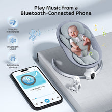Doulami Electric Baby Swing for Newborn to Toddler Portable Infant Swing Rocker with Remote & APP Control & IMD Touch Panel, 5 Sway Speeds, 10 Lullabies