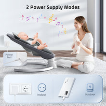 Doulami Electric Baby Swing for Newborn to Toddler Portable Infant Swing Rocker with Remote & APP Control & IMD Touch Panel, 5 Sway Speeds, 10 Lullabies