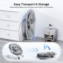 Doulami Electric Baby Swing for Newborn to Toddler Portable Infant Swing Rocker with Remote & APP Control & IMD Touch Panel, 5 Sway Speeds, 10 Lullabies