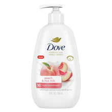 (6 pack) Dove Advanced Care Nourishing Hand Wash for Women Peach & Rice Milk, 12 oz