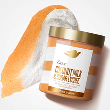 Dove Body Scrub Coconut & Sugar Lychee, 15 oz (2 PACK )