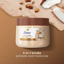 (3 pack)  Dove Exfoliating Body Scrub for Women Brown Sugar and Coconut Butter, 15 oz