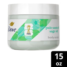 Dove Limited Editon FIFA Body Scrub Palo Santo & Sage Oil For Exfoliated & Hydrated Skin, 15 oz