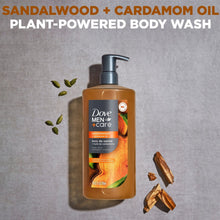 Dove Men Care Body Wash to Rebuild Skin in the Shower Sandalwood Cardamom Oil with Plant-Based Cleansers and Moisturizers, 26 oz