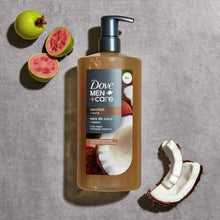 Dove Men Care Moisturizing Body Wash for Men Coconut Guava Plant-Based Cleanser, 26 fl oz