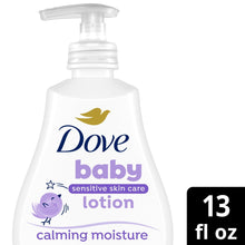 Dove Sensitive Skin Care Baby Lotion Calming Moisture for a Soothing Scented Lotion Calming Moisture Hypoallergenic and Dermatologist-Tested, 13 Fl oz