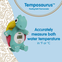 Dr. Brown's Clean Up Floating Baby Bath Thermometer, Green Dinosaur, BPA-Free, 0 months +, 1-Pack