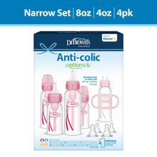 Dr.Brown_sNaturalFlowAnti-ColicOptions_FirstYearBabyBottleGiftSet_Pink_BPAfree_0m - USA Mega Market