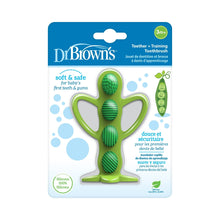 Dr. Brown's Peapod Teether & Training Toothbrush, Soft 100% Silicone, BPA Free, 3m+, 1 Pack