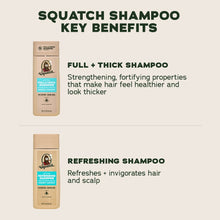 Dr. Squatch Full & Thick Mens Hydrating Shampoo, Thickening Natural Sulfate Free Shampoo for Men, Coconut Castaway, 11 fl Oz (PACK OF 3 )