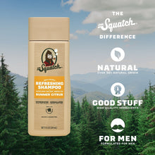 Dr. Squatch Mens Refreshing Shampoo, Hydrating Natural Sulfate Free Shampoo for Men, Summer Citrus, 11 fl Oz