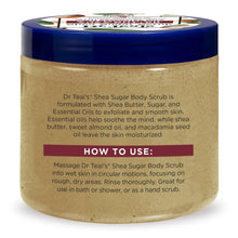 Dr Teal's Shea Sugar Body Scrub with Shea Butter, Almond & Essential Oils, 19 oz