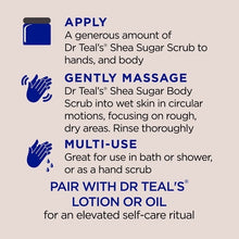 Dr Teal's Shea Sugar Body Scrub with Coconut Oil and Essential Oils, 19 oz