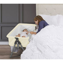 Dream On Me Lotus Bassinet and Bedside Sleeper in Ivory, Lightweight, Carry Bag Included