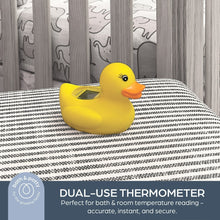 Dreambaby Duck Baby Bath Thermometer - Instant Read Digital Thermometer for Water and Room Temperature