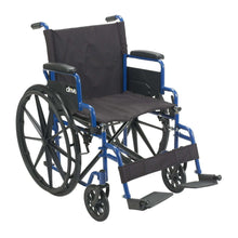DriveMedicalBlueStreakManualWheelchairwithFlip-BackDeskArmsandSwing-AwayFootrests-SteelFrame-20i_5533_1 - Brands For Less USA