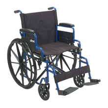 DriveMedicalBlueStreakManualWheelchairwithFlip-BackDeskArmsandSwing-AwayFootrests-SteelFrame-20i_9650_1 - USA Mega Market