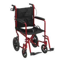 DriveMedicalLightweightExpeditionTransportWheelchairwithHandBrakes_19SeatRed11 - USA Mega Market