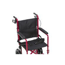 DriveMedicalLightweightExpeditionTransportWheelchairwithHandBrakes_19SeatRed4_b7dc792b-3203-46ee-85bd-3535f90f29a3 - USA Mega Market
