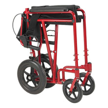 DriveMedicalLightweightExpeditionTransportWheelchairwithHandBrakes_19SeatRed9 - USA Mega Market