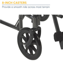 DriveMedicalLightweightSteelTransportWheelchair_FixedFullArms_19Seat3 - USA Mega Market