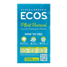ECOS Laundry Detergent Sheets Free & Clear, 200 Loads, 200 Sheets