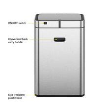 EKOMatteStainlessSteelMotionSensorKitchenTrashCan13.2Gallon5 - USA Mega Market