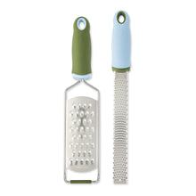 Elements by Thyme & Table Set of 2 Handheld Graters - Blue & Green